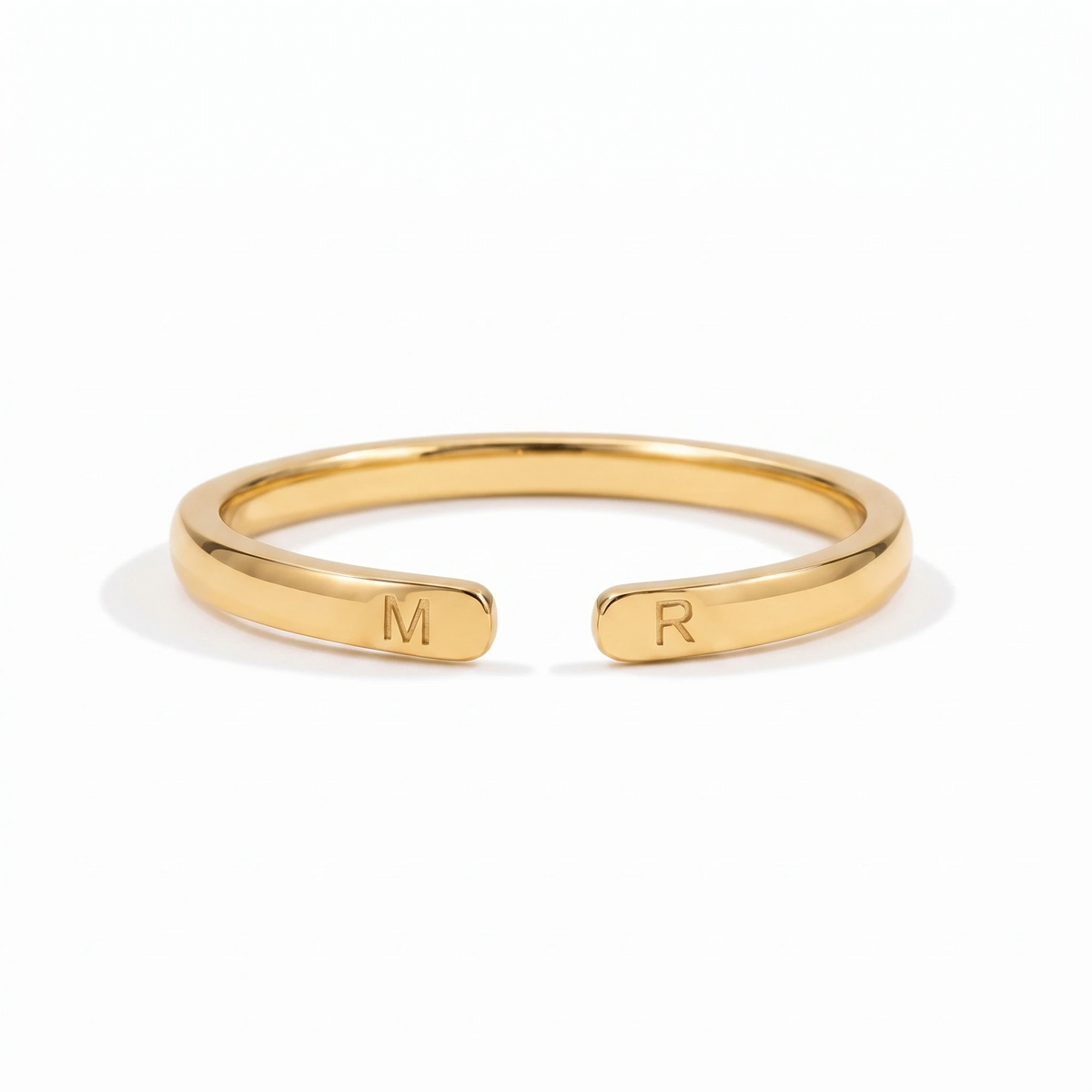 Nora Ring – Initialenring mit zwei Buchstaben